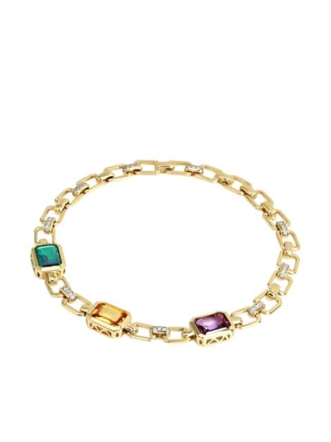 Lark & Berry pulsera Nexus en oro amarillo de 14kt con cadena de piedras