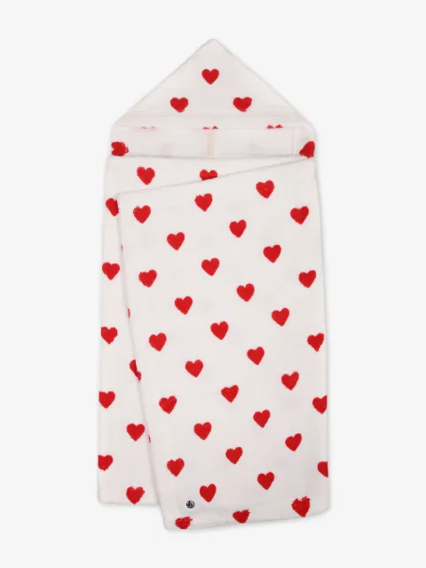 Petit Bateau bata de baño con corazón estampado