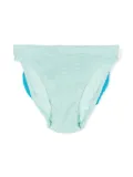 MC2 Saint Barth Kids lurex crinkled bikini bottoms - Green