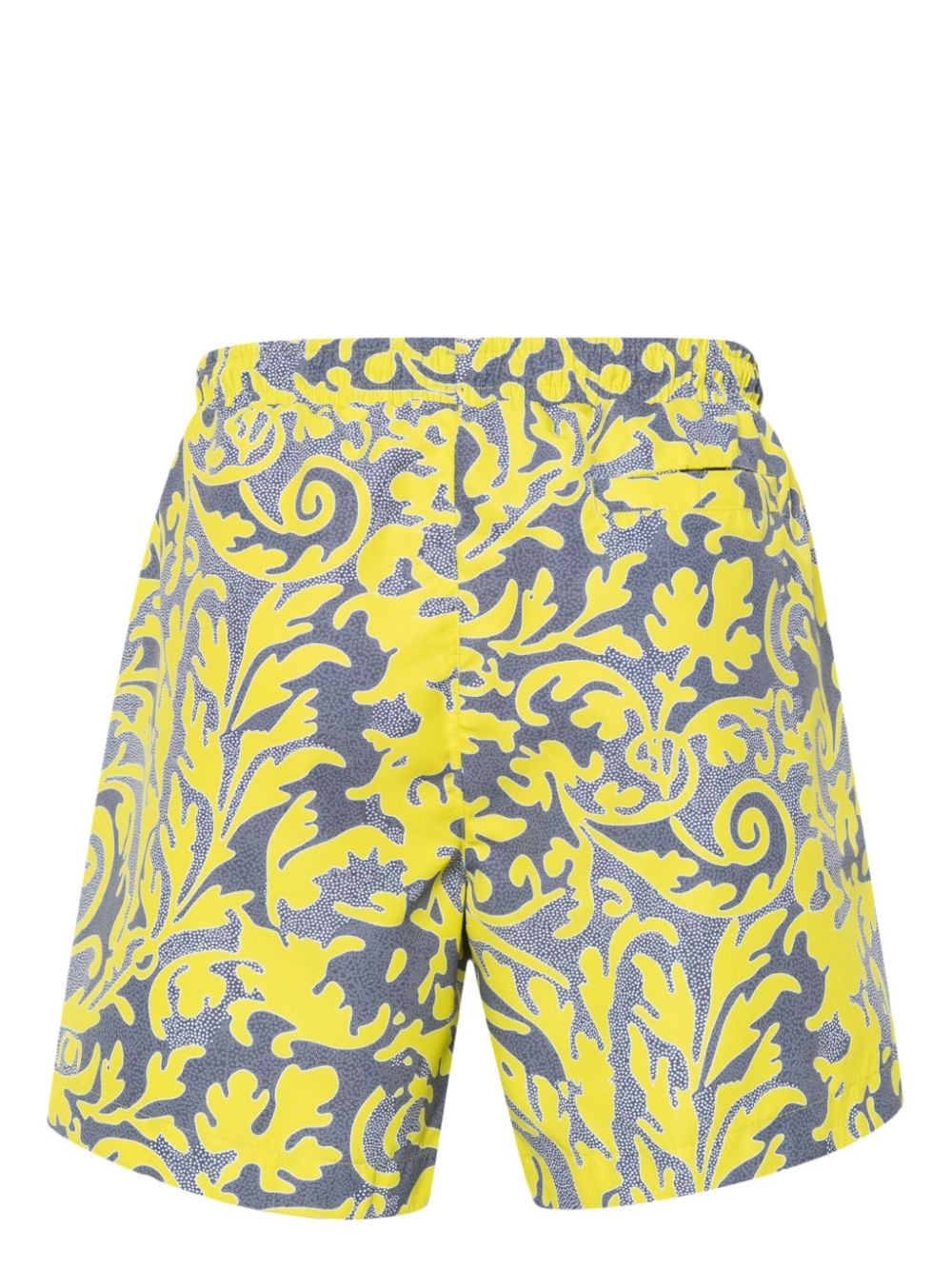 Shop Hugo Boss Paisley-print Swim Shorts In Yellow