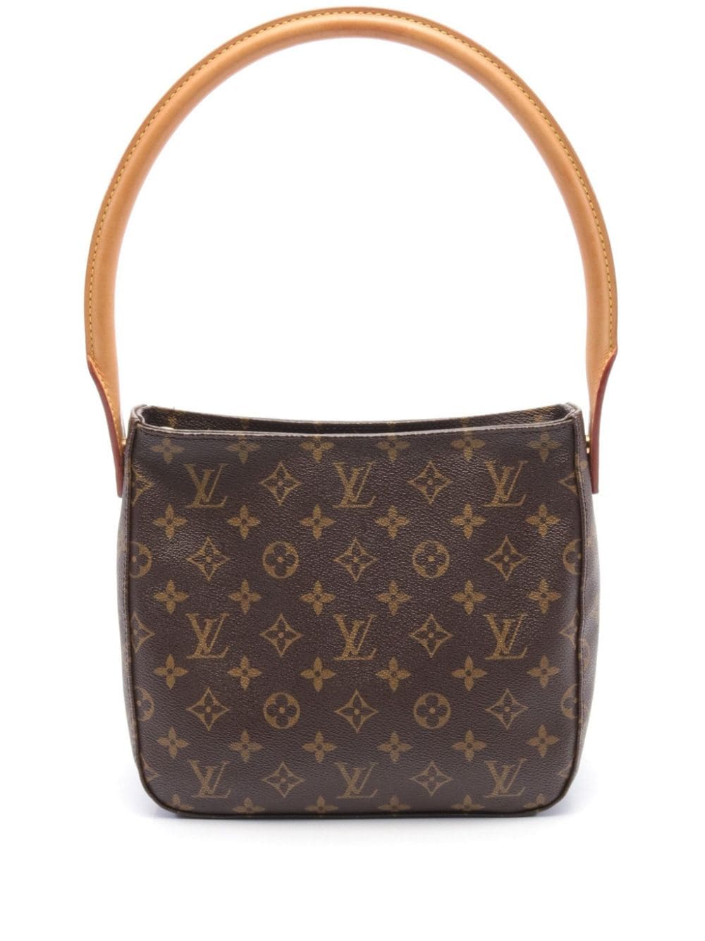 Pre-owned Louis Vuitton 2001 Looping Mm Shoulder Bag In Brown