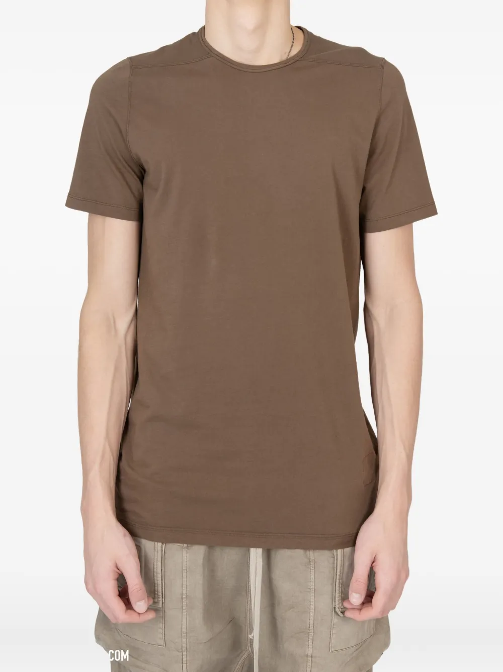 Rick Owens DRKSHDW تيشيرت برقبة مقفولة | بني | Image 1