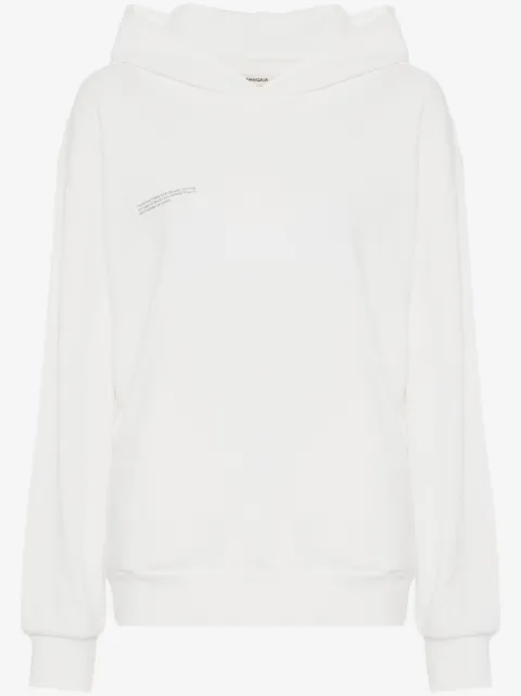 Pangaia logo-print cotton hoodie