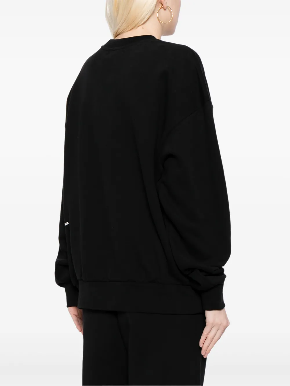 Shop Pangaia 365 Midweight Sweatshirt In Black