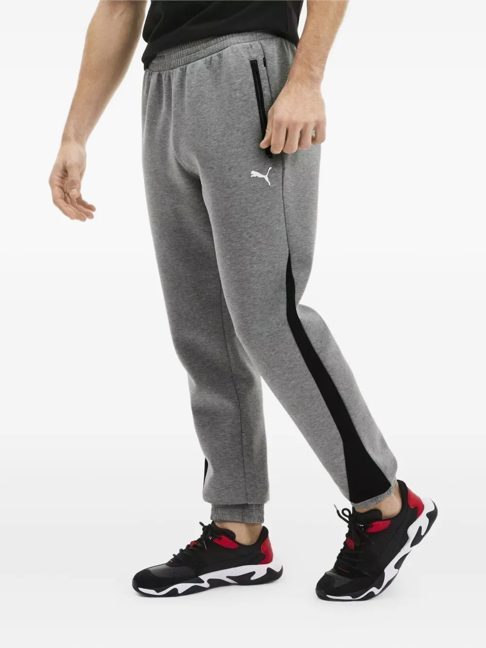 PUMA Ferrari trainingsbroek met vlakken Grijs