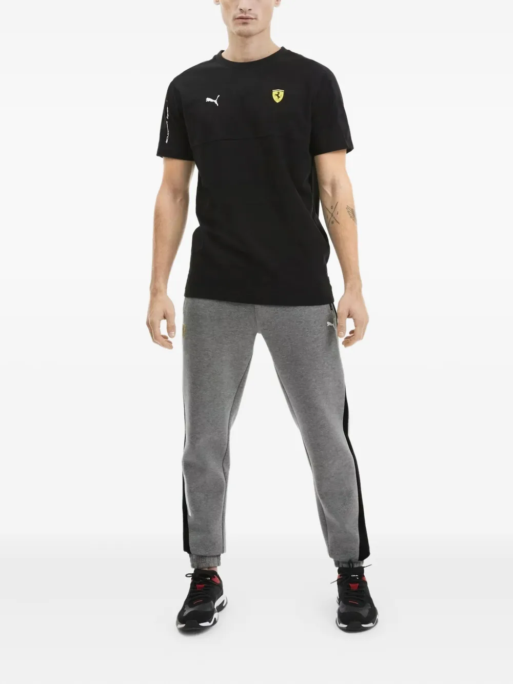 PUMA Ferrari trainingsbroek met vlakken - Grijs