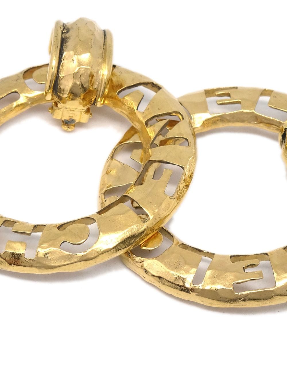 CHANEL Pre-Owned 1980-1990 oorclips met CC-logo - Goud