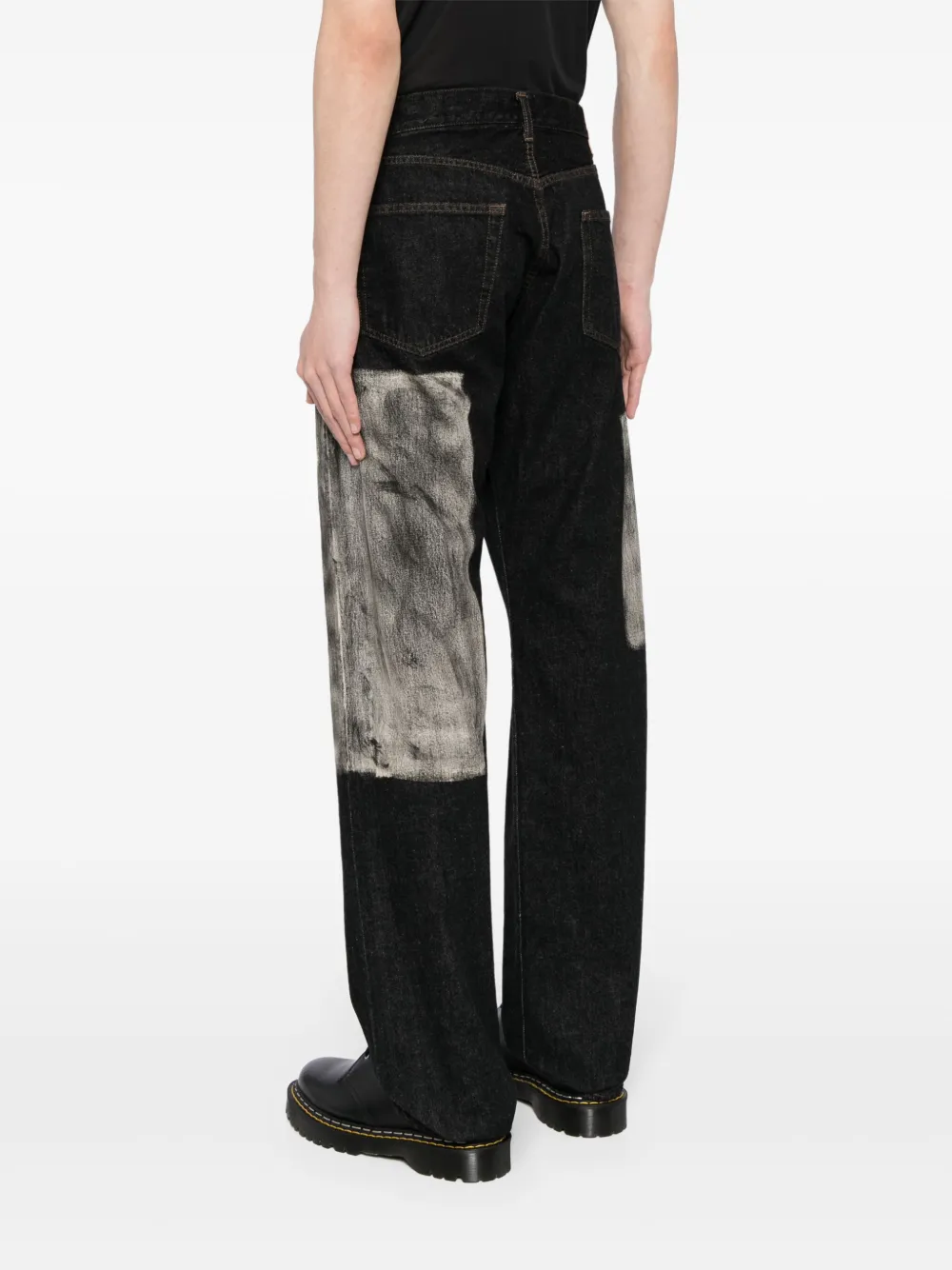 Yohji Yamamoto Straight jeans Zwart