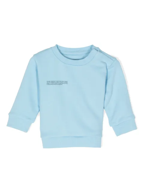 Pangaia Kids text-print cotton sweatshirt