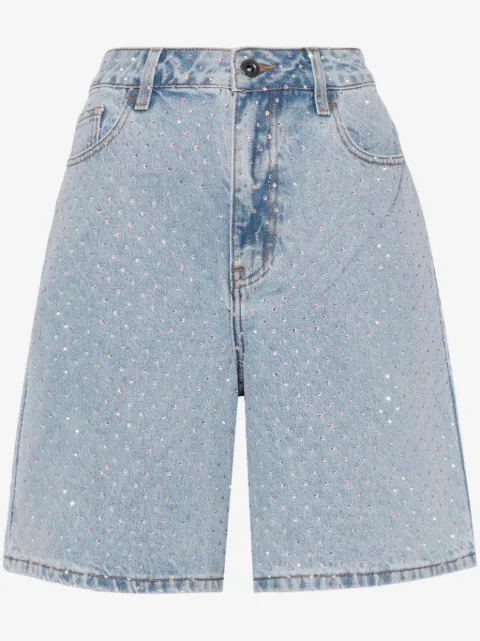 Self-Portrait Shorts verfraaid met kristallen