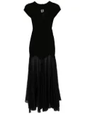 Rick Owens Divine panelled godet dress - Black