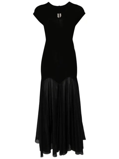 Rick Owens Divine panelled godet dress 