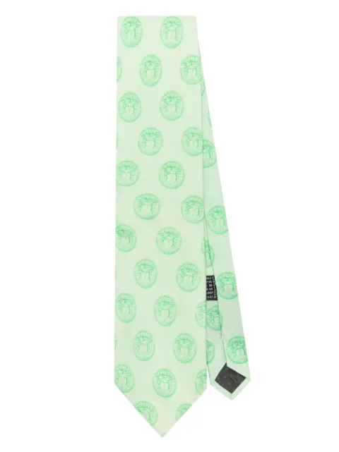 Versace Pre-Owned cravate en soie à motif Medusa (années 1990)