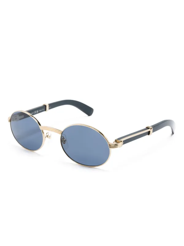 Cartier Premiere de Cartier oval frame Sunglasses Gold