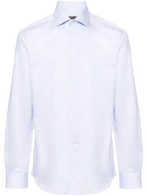 Corneliani pointed-collar cotton shirt
