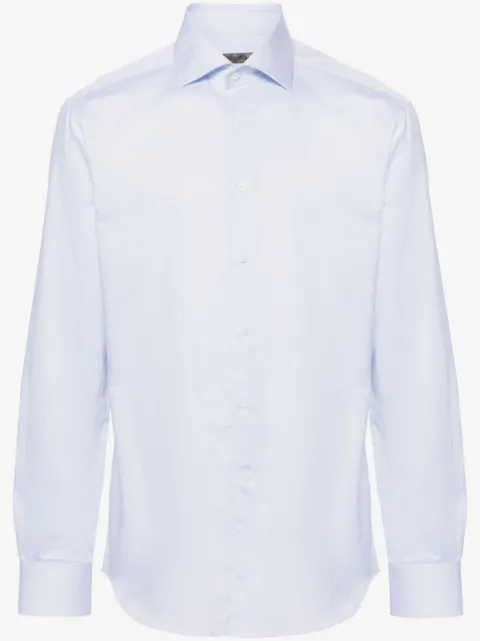 Corneliani camisa con cuello de pico