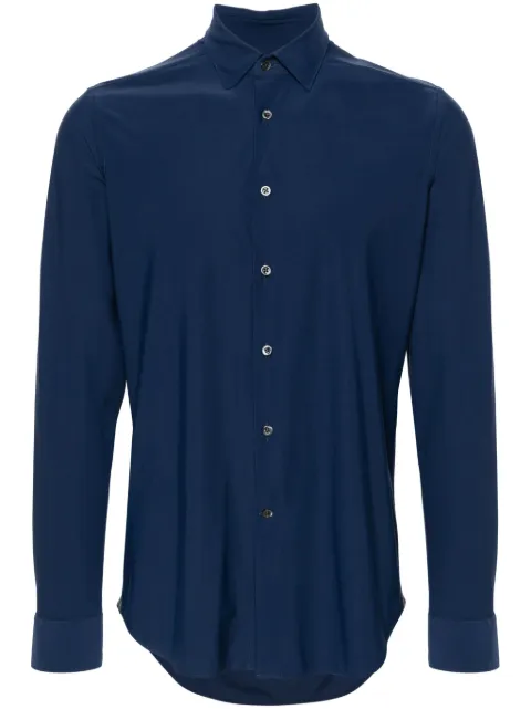 Corneliani classic-collar buttoned shirt