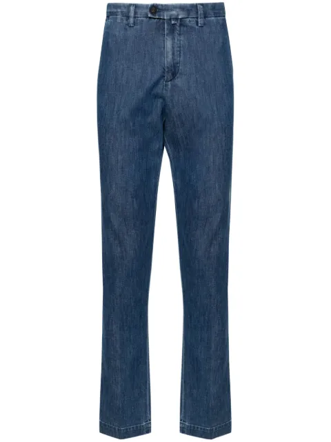 Corneliani mid-rise tapered jeans