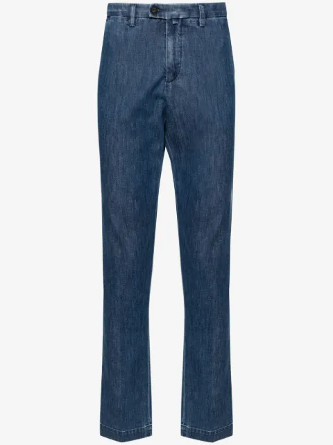 Corneliani mid-rise tapered jeans