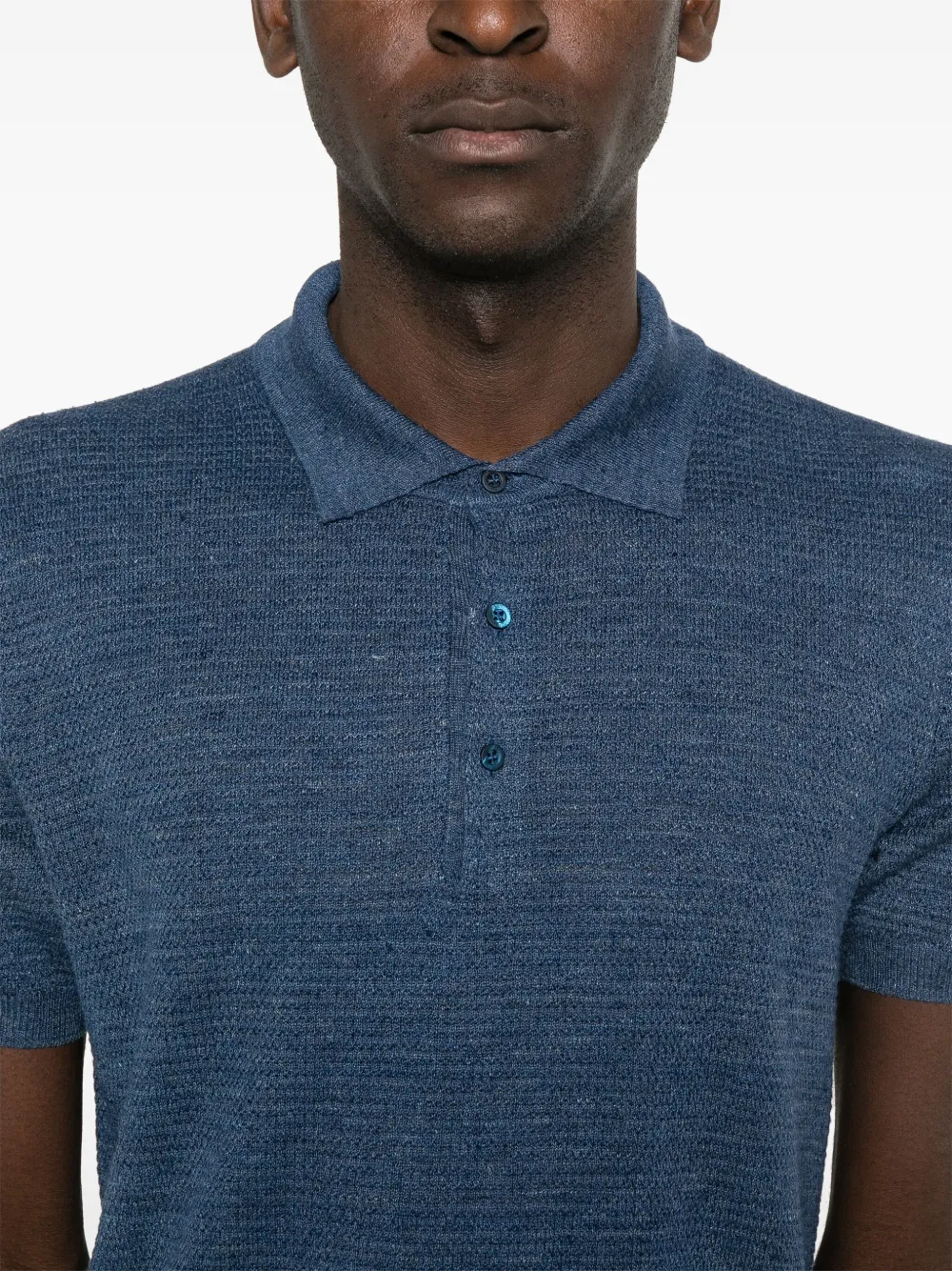Corneliani Poloshirt met jacquard-patroon Blauw