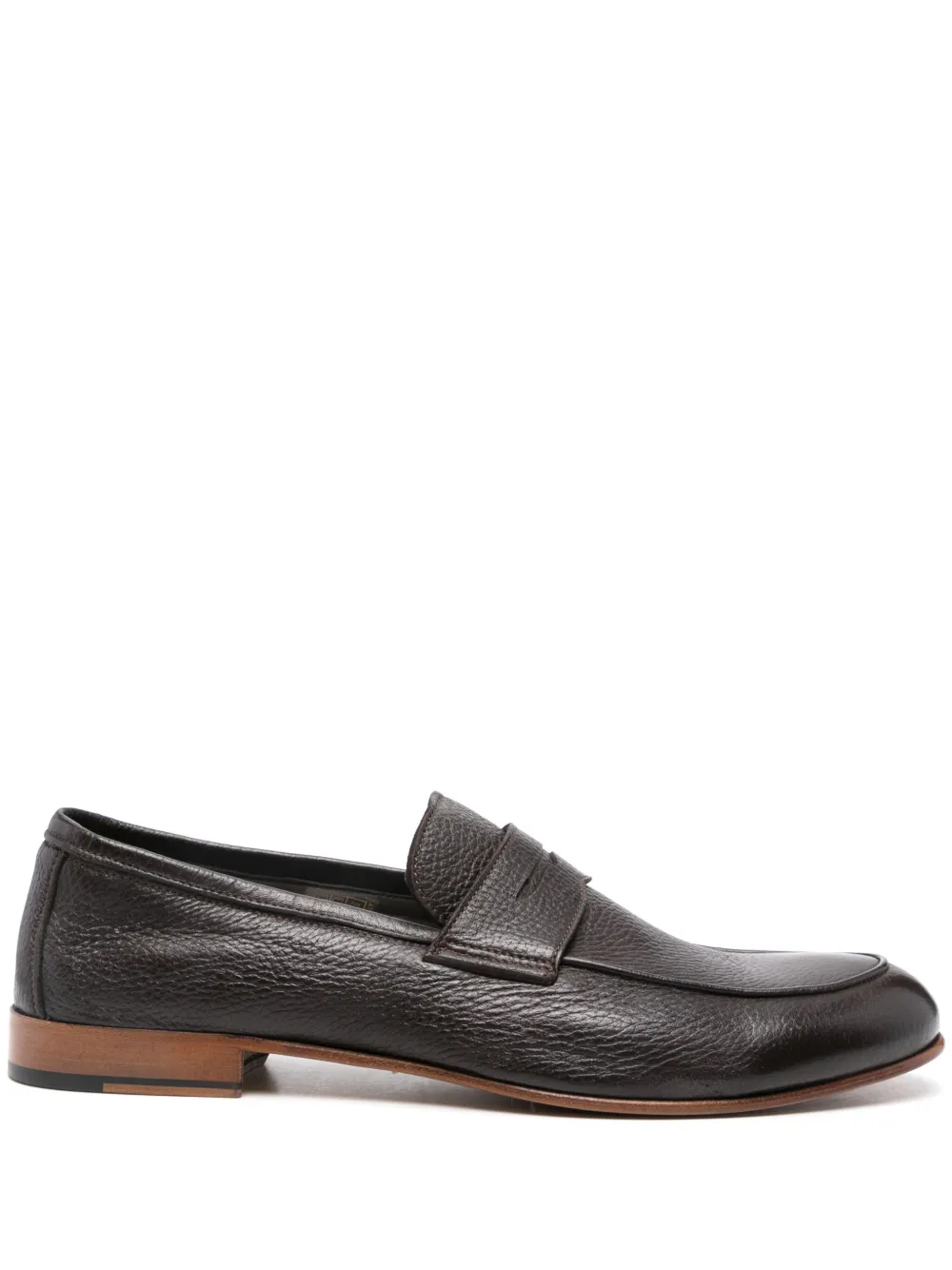 Corneliani Leren loafers Bruin
