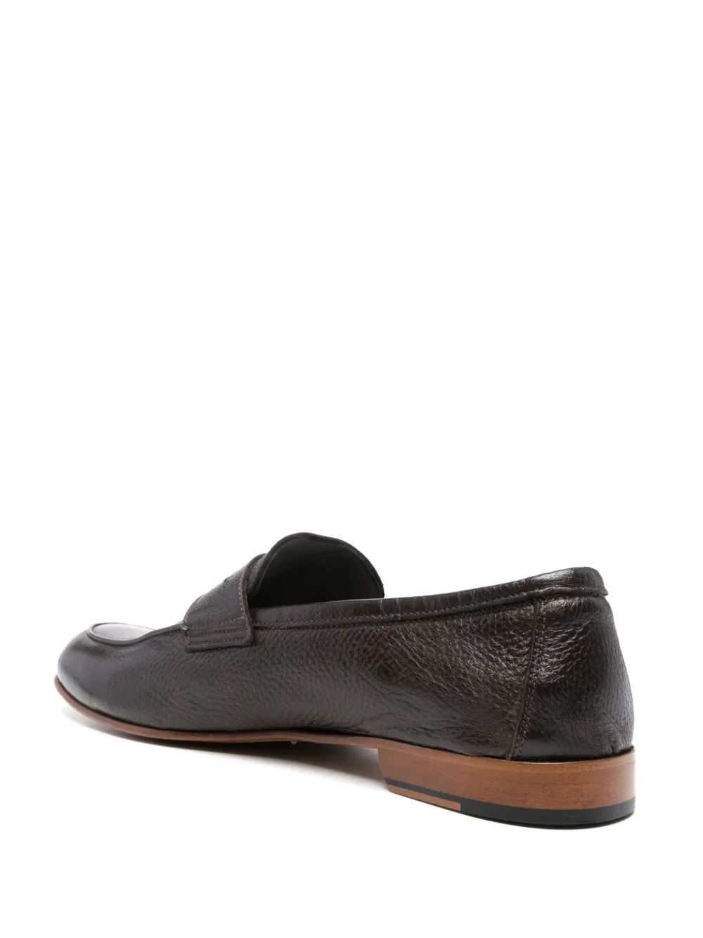 Corneliani Leren loafers Bruin