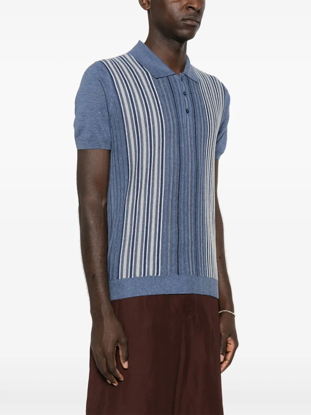 Corneliani Gestreept poloshirt Blauw