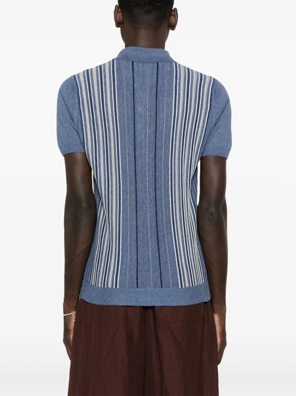 Corneliani Gestreept poloshirt Blauw