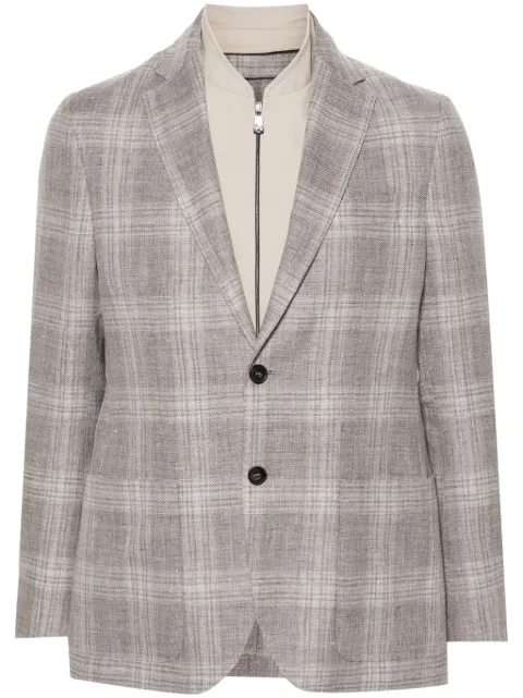Corneliani layered single-breasted blazer