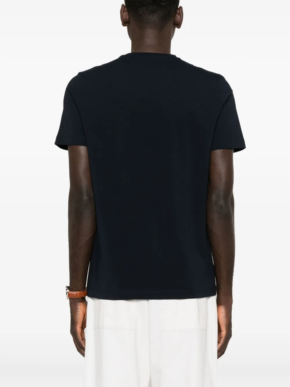 Corneliani T-shirt met logopatch Blauw