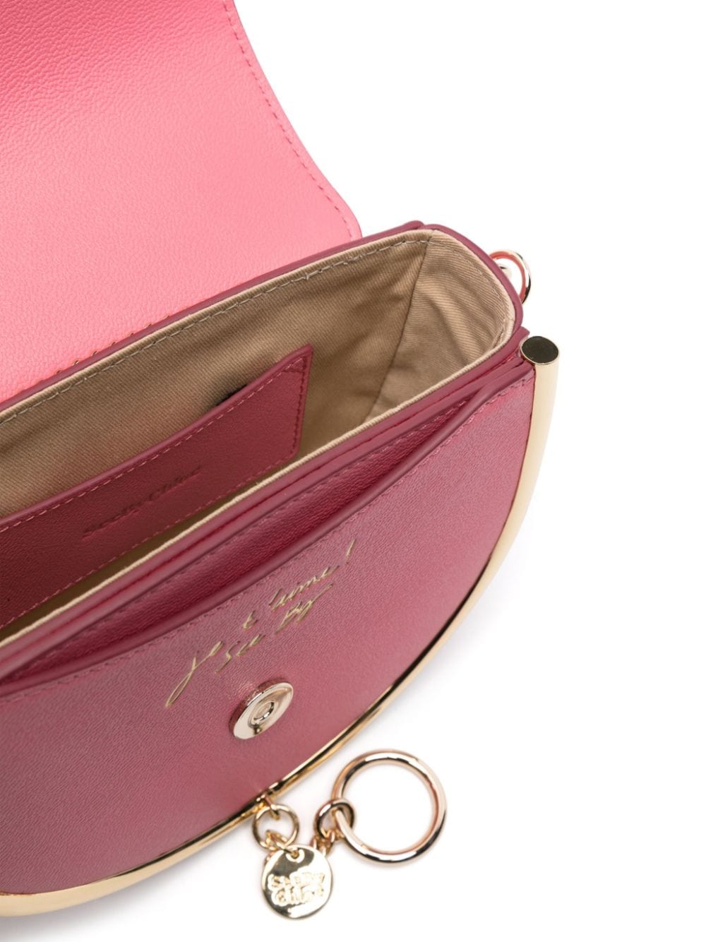 Shop See By Chloé Mara Leather Cross Body Bag In Pink