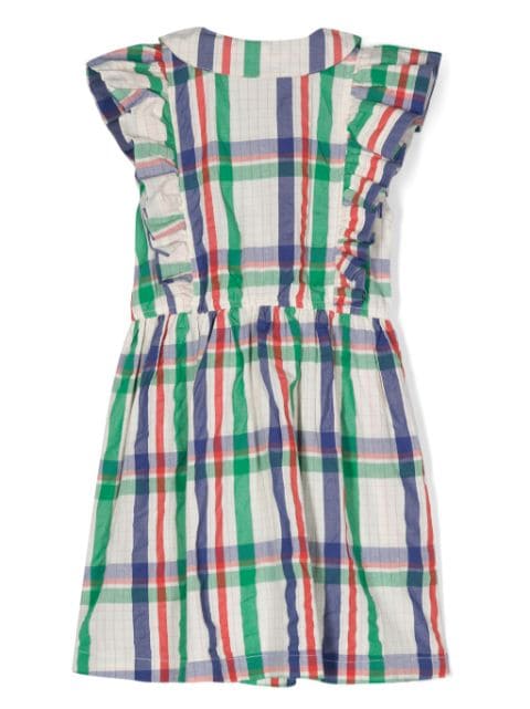 Madras Check ruffle dress