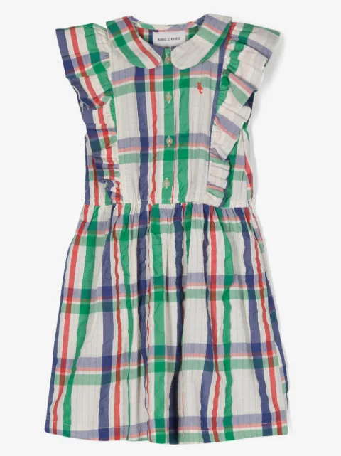 Bobo Choses Madras Check ruffle dress