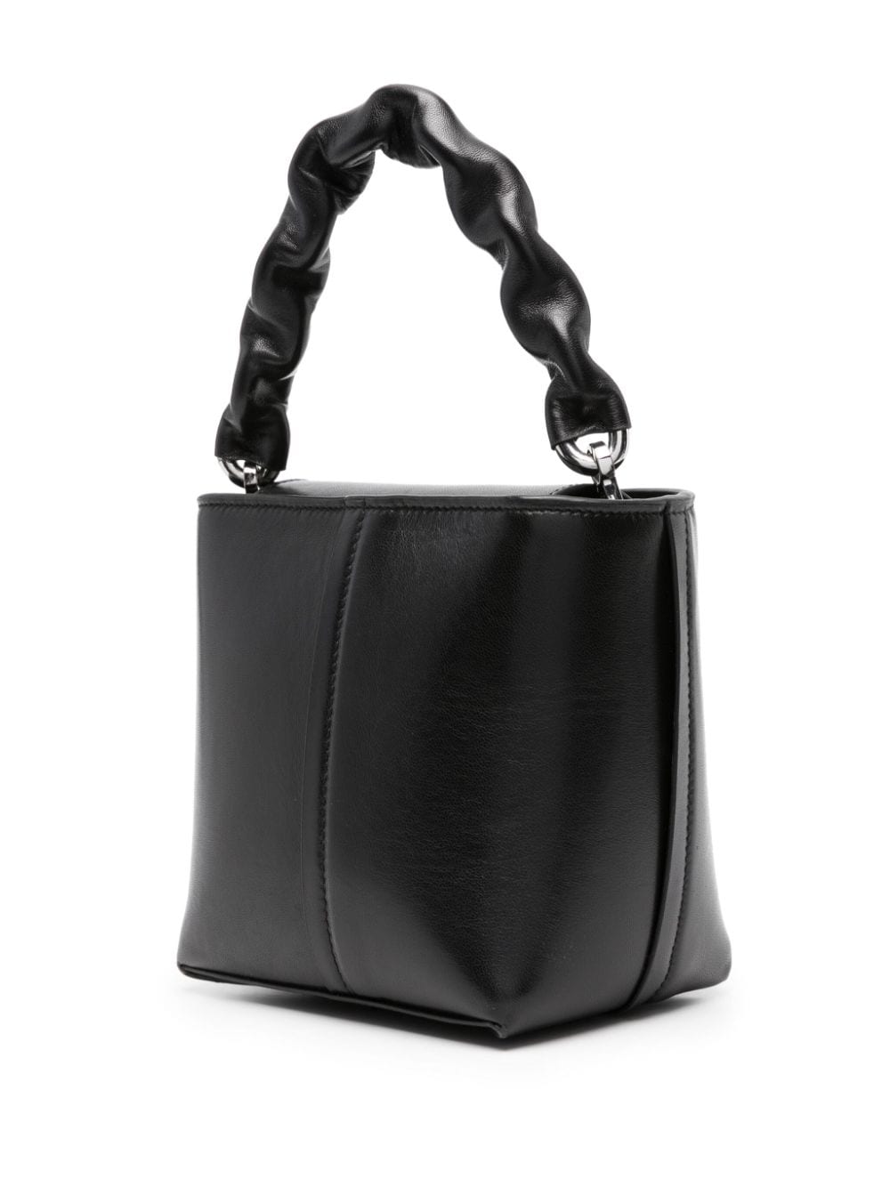 Shop Stand Studio Lauren Leather Tote Bag In Black