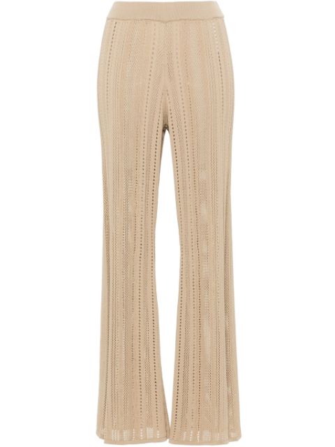 By Malene Birger Kiraz flared knitted trousers