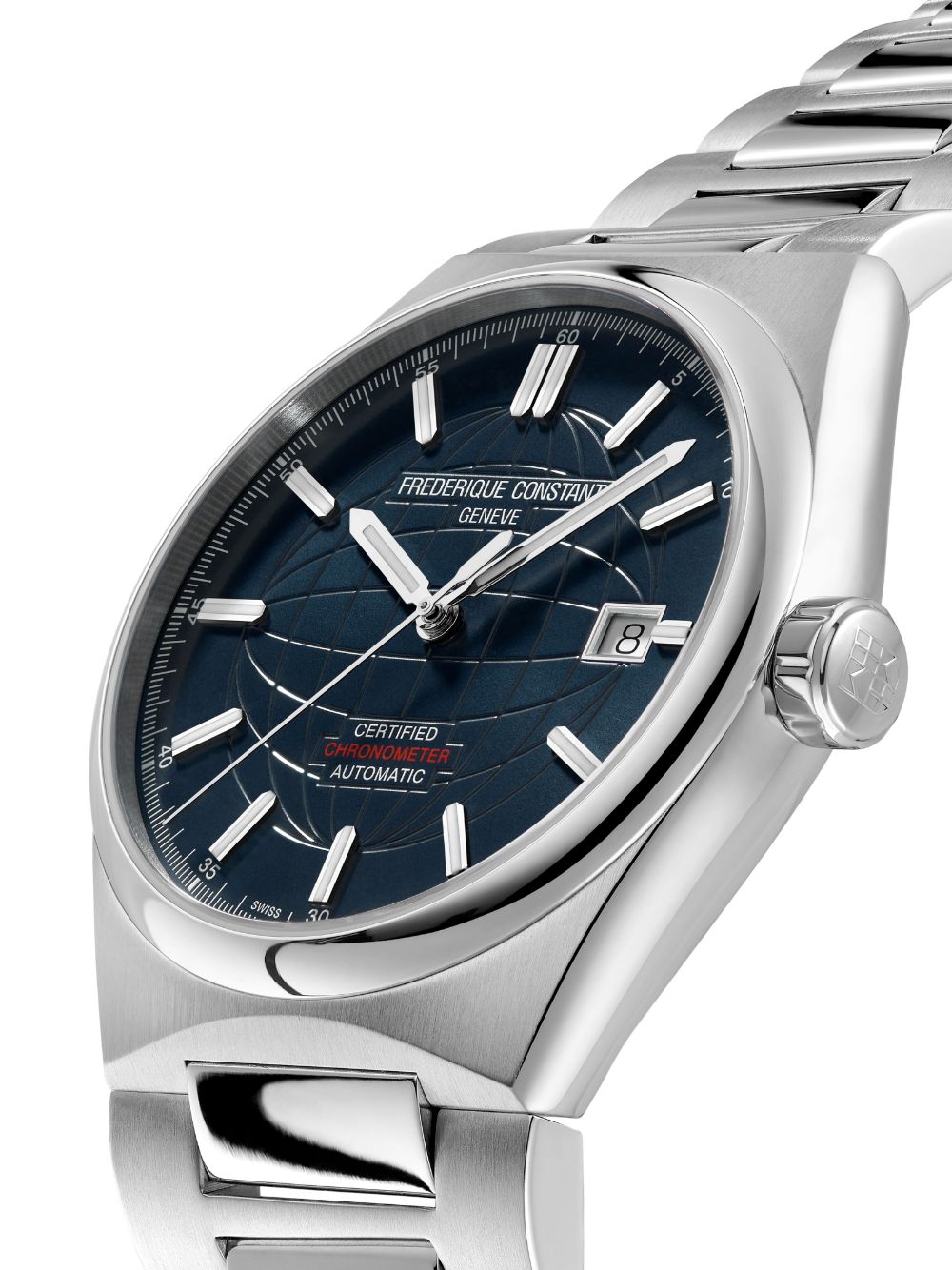 Shop Frederique Constant Highlife Automatic Cosc 39mm In Blue