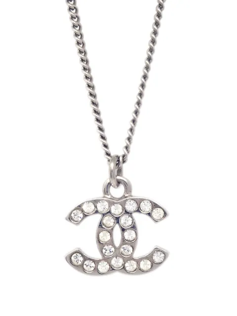 CHANEL Pre-Owned 2011 halsketting versierd met stras