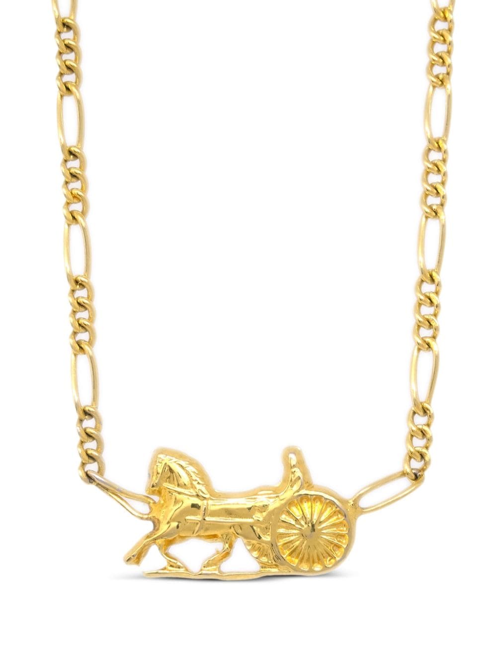 Céline Pre-Owned 1980-2000 Horse Carriage pendant necklace - Oro