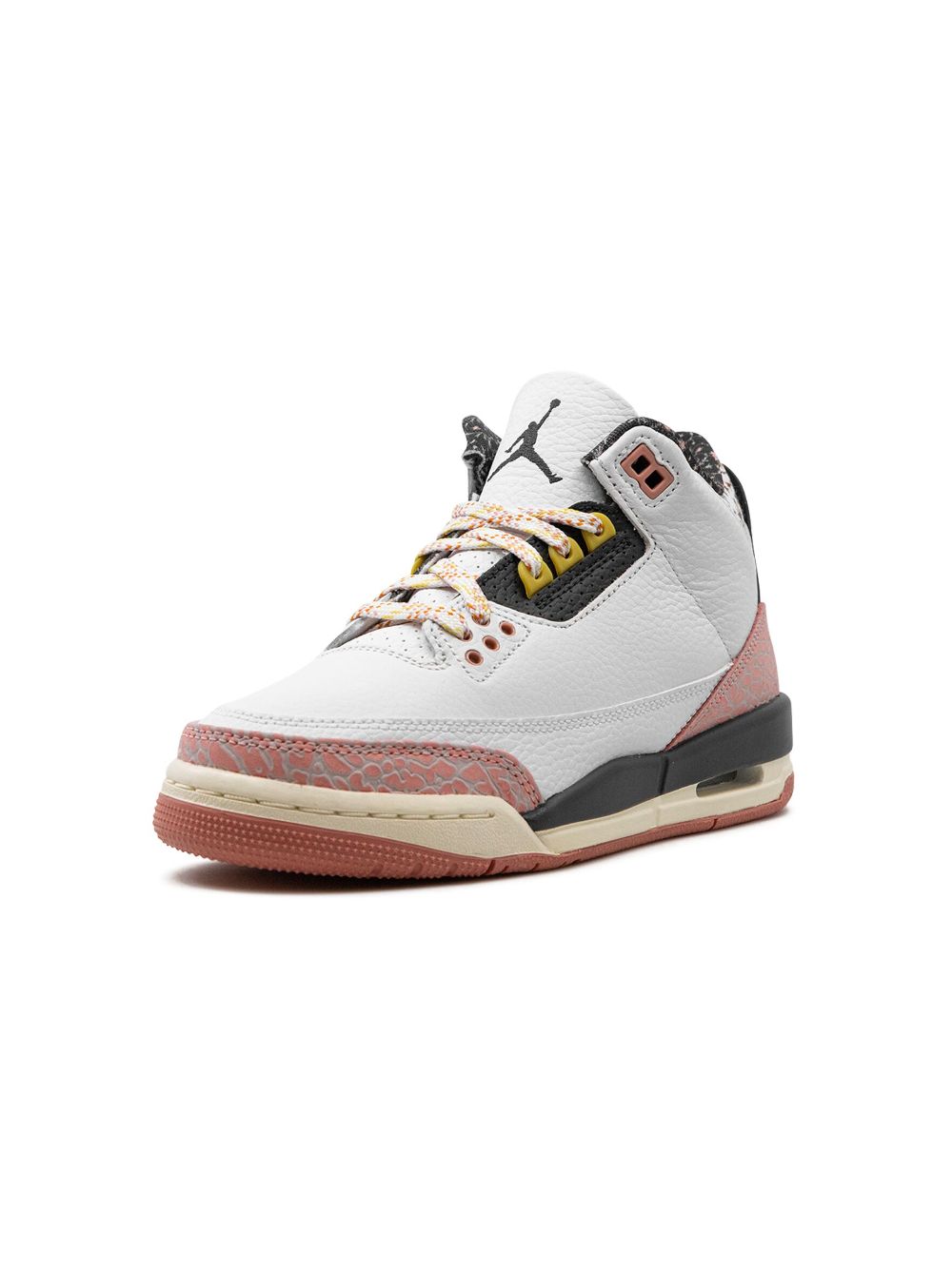 Shop Jordan Air  3 "white/red Stardust" Sneakers