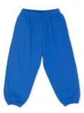 Pangaia Kids text-print cotton track pants - Blue