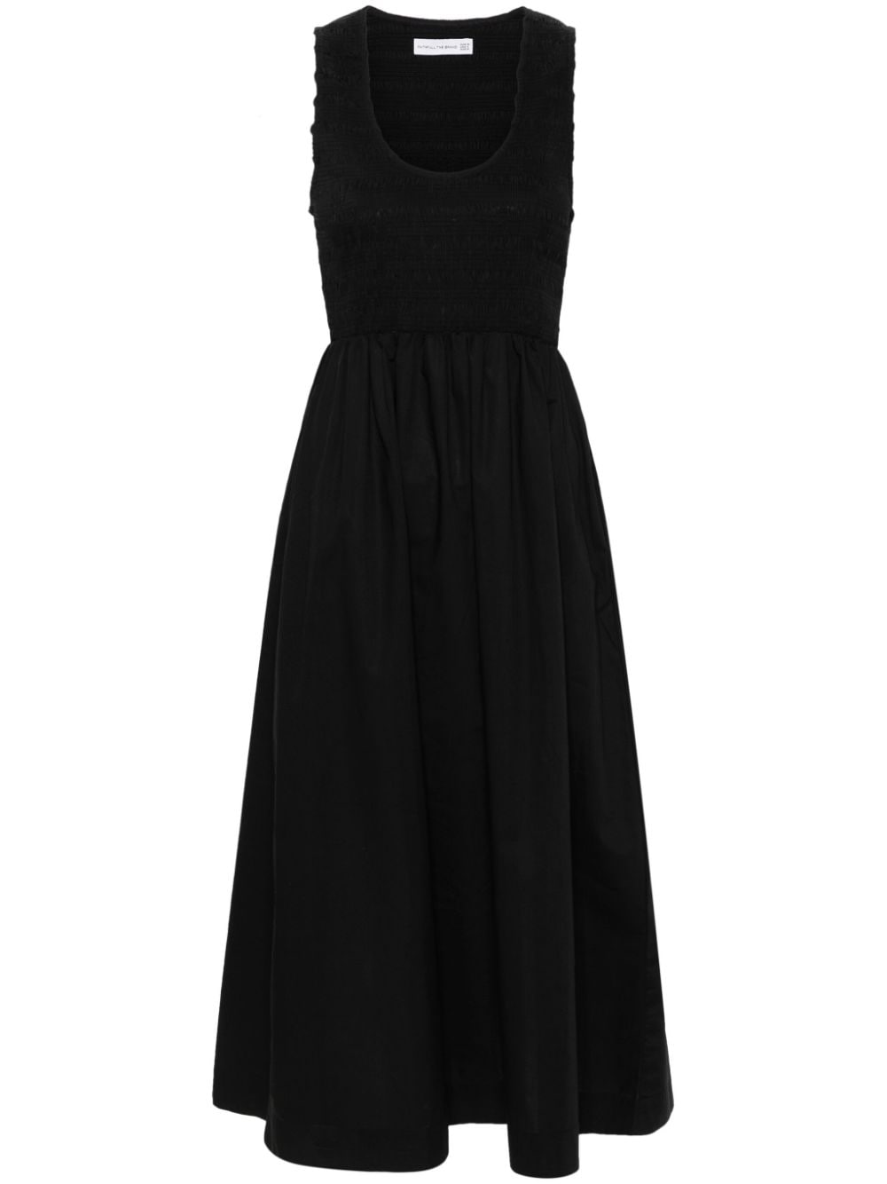 Faithfull The Brand Panelled-design Cotton Dress In Black