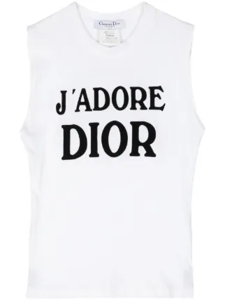 Christian Dior Pre-Owned slogan-print Cotton T-shirt - Farfetch