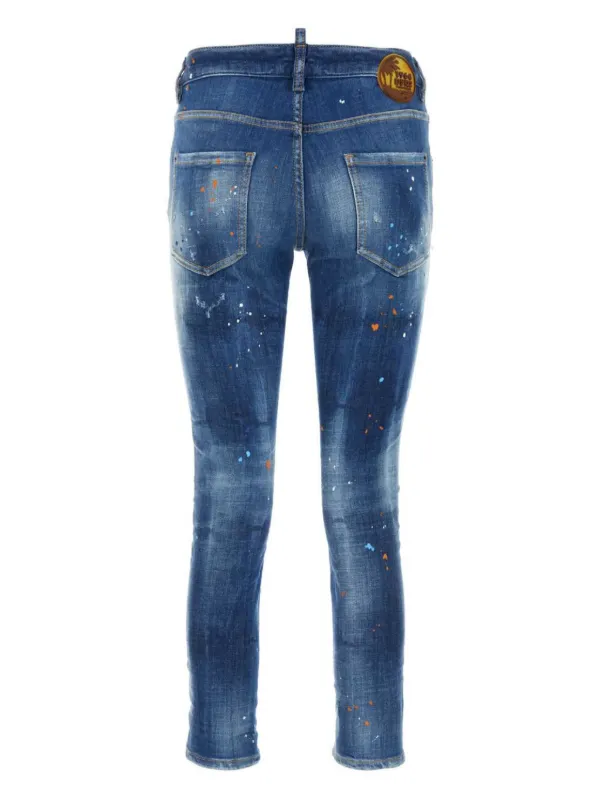 デニム・ジーパン Dsquared2 Blue Denim Cool Girl Jeans DSQUARED2 - 【レディース】 Cool girl Cropped Jean / クール