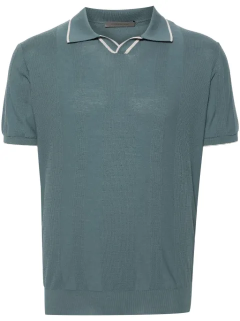 Corneliani playera tipo polo texturizada