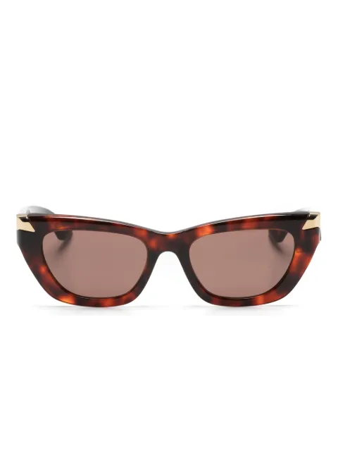 Alexander McQueen Eyewear lentes de sol con armazón cat eye estilo carey