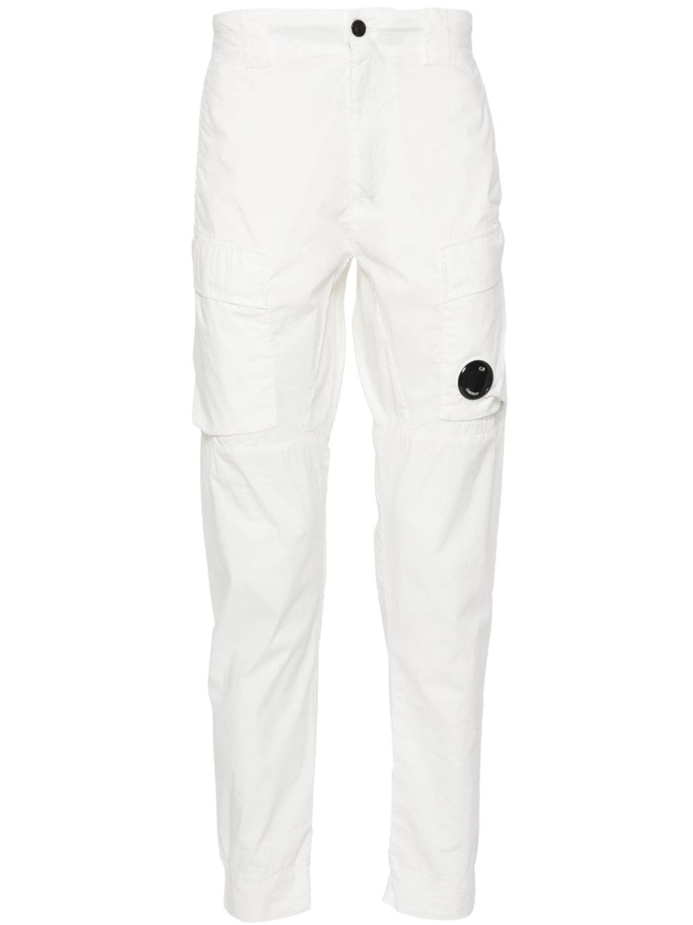 Shop C.p. Company Lens-detail Cargo Trousers In White