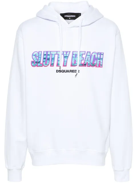 DSQUARED2 Moletom Cool Fit de algodão com capuz