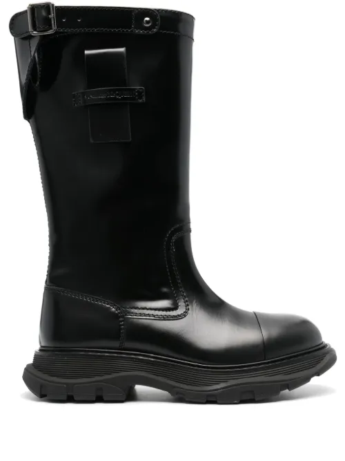 Bottes en cuir - Alexander McQueen - Modalova