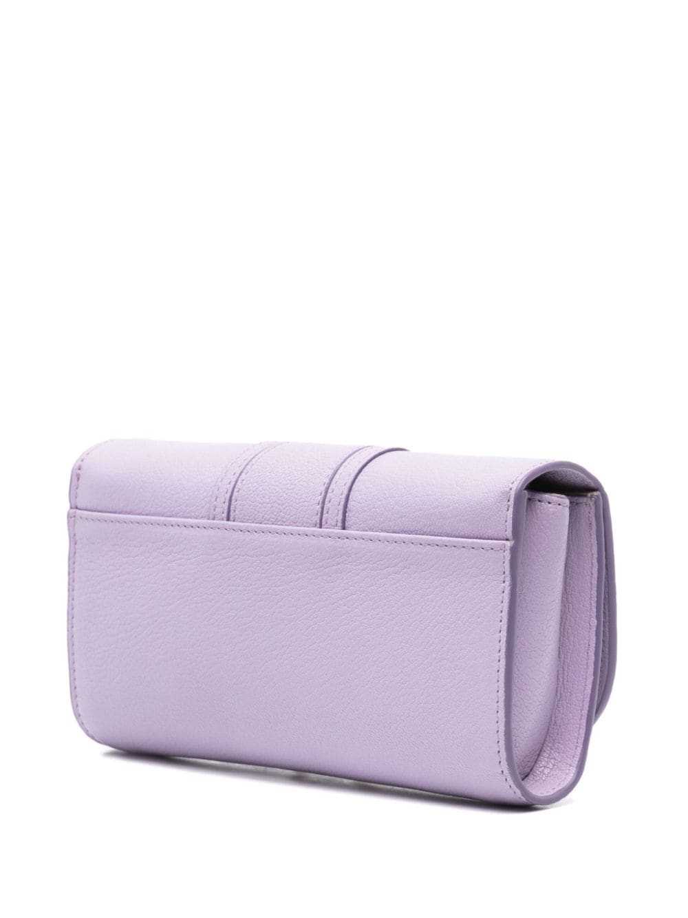 Shop See By Chloé Hana Leather Chain Wallet In Purple