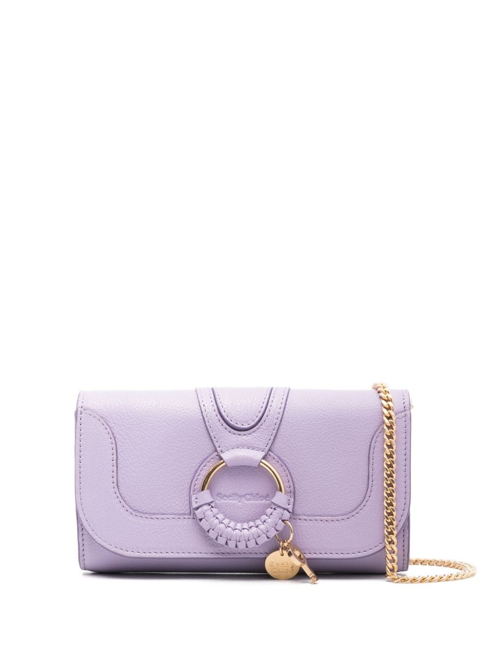 See by Chloé Hana leather chain wallet - Violett